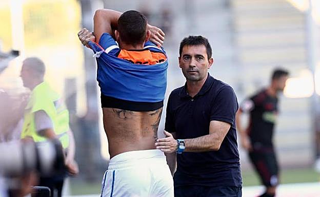 Asier Garitano, en el choque ante el Friburgo. 