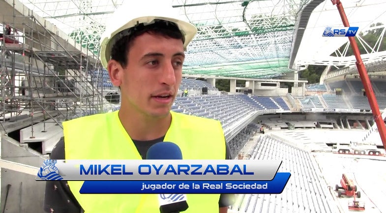 Mikel Oyarzabal en un momento del vídeo. 