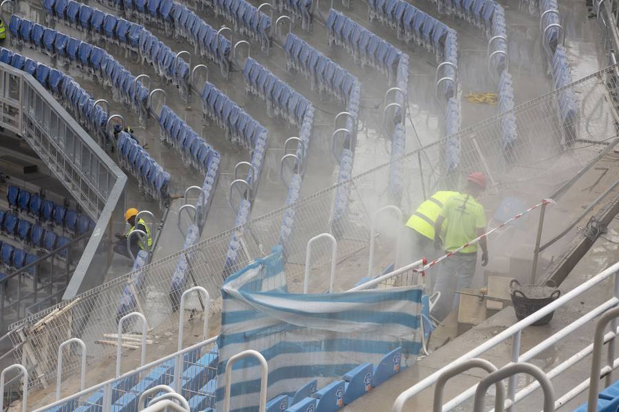 A poco menos de un mes de su reestreno, las obras del estadio de Anoeta presentan grandes avances en los últimos días. Todo estará listo para el Real Sociedad - F.C. Barcelona del próximo 15 de septiembre.