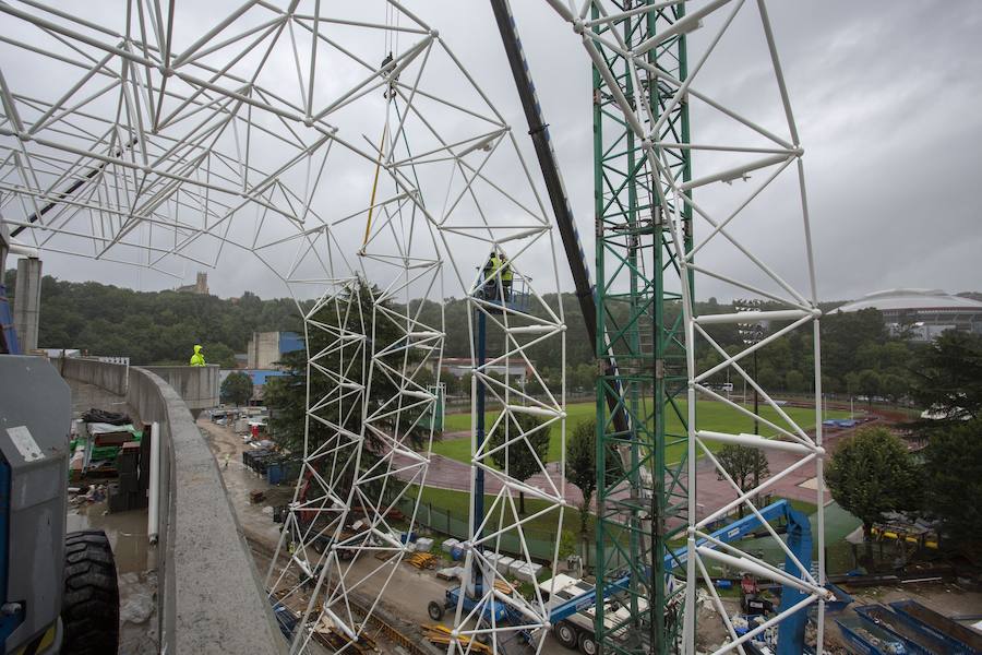 A poco menos de un mes de su reestreno, las obras del estadio de Anoeta presentan grandes avances en los últimos días. Todo estará listo para el Real Sociedad - F.C. Barcelona del próximo 15 de septiembre.