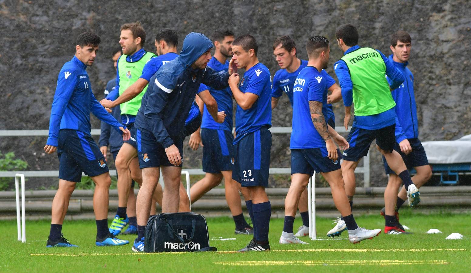 Garitano ha dirigido la última sesión de la Real Sociedad antes de visitar al Villarreal en el que será el primer partido liguero.