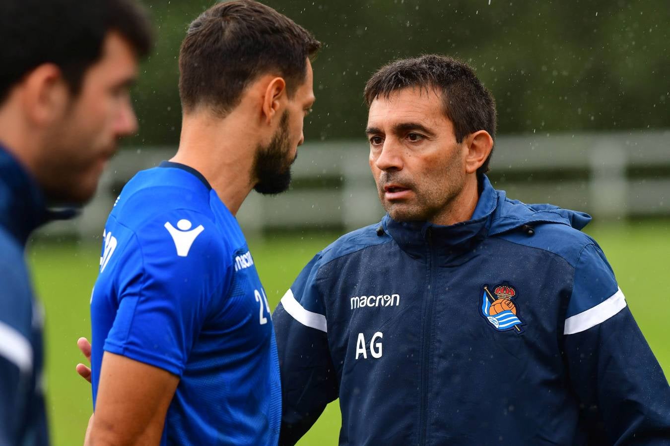 Garitano ha dirigido la última sesión de la Real Sociedad antes de visitar al Villarreal en el que será el primer partido liguero.