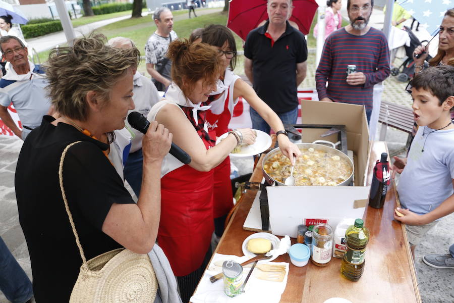 La mejor menestra la cocinaron José Manuel Irigoyen y Tomás Nuñez, de la Sociedad Ilunpe