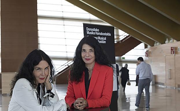 Las hermanas Labéque, Katia y Marielle, este martes en el Kursaal. 