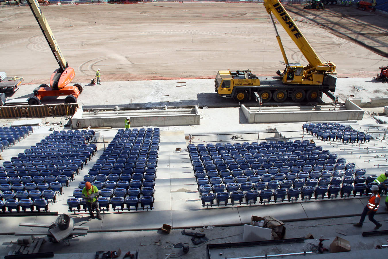 La reforma del estadio de Anoeta sigue su curso para poder abris sus puerta el 15 de septiembre ante el Barcelona