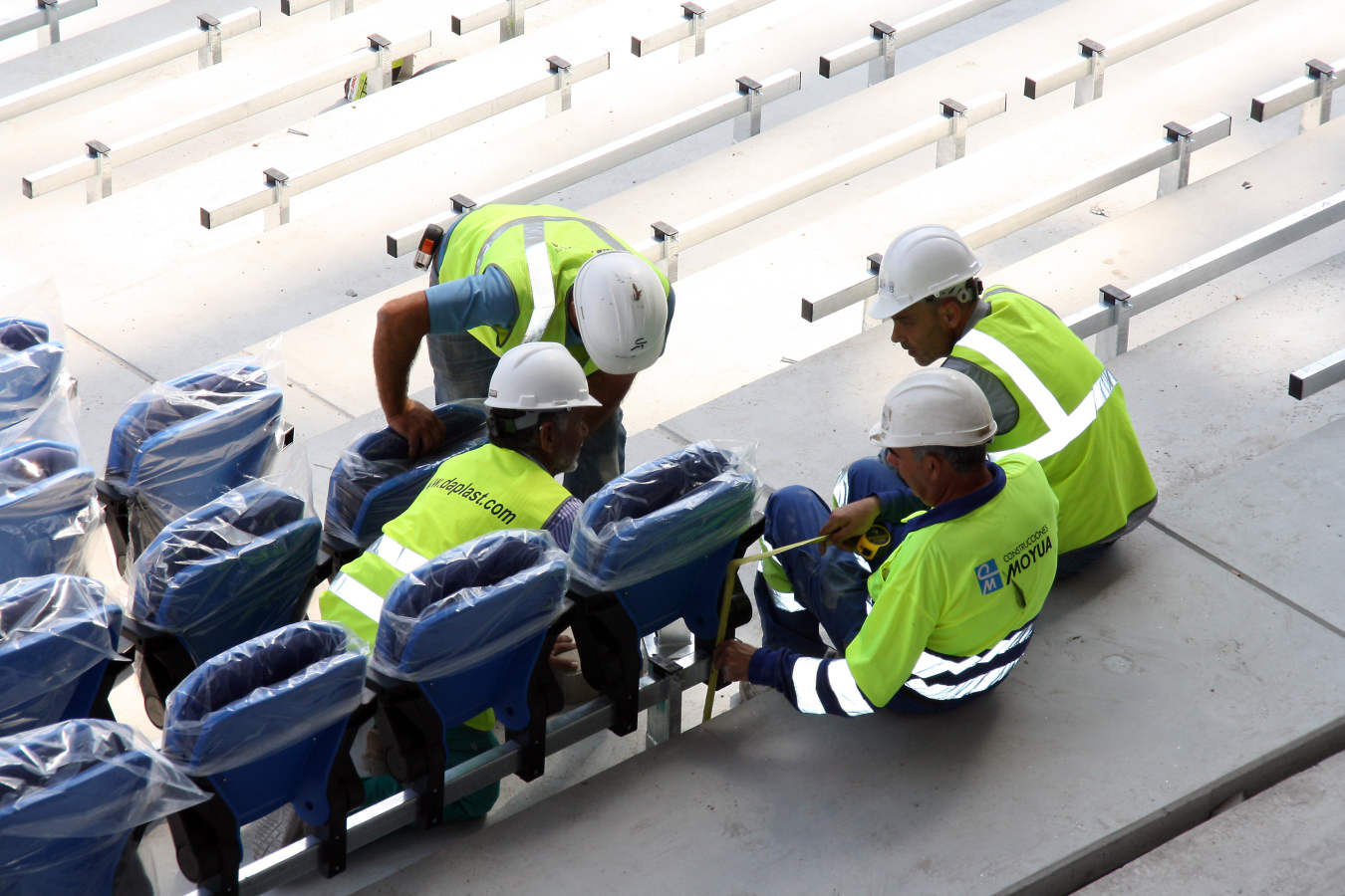 La reforma del estadio de Anoeta sigue su curso para poder abris sus puerta el 15 de septiembre ante el Barcelona