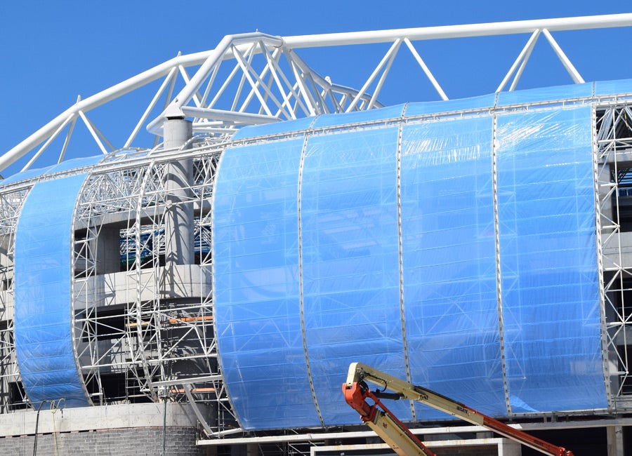 La reforma del estadio de Anoeta sigue su curso para poder abrir sus puerta el 15 de septiembre ante el F.C. Barcelona