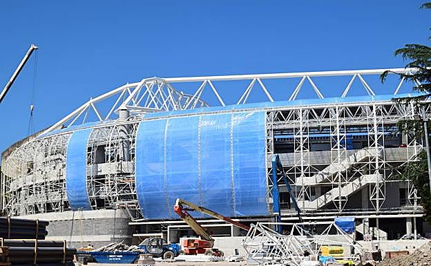 Galería de imágenes con el estado de Anoeta este sábado. 