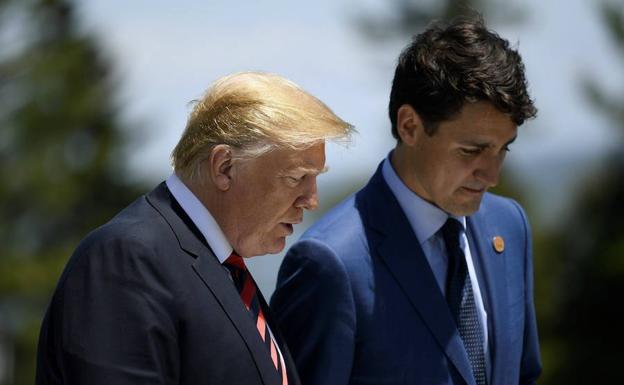 Donald Trump y Justin Trudeau, en una imagen de archivo.