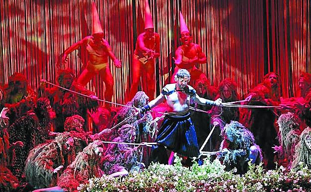 Representación en el Victoria Eugenia de 'Orfeo y Euridice', el pasado junio, en el último montaje realizado hasta ahora por Opus Lirica.