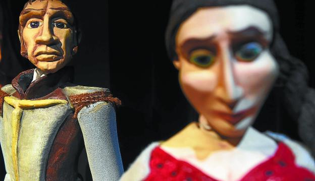 En la exposición del Topic pueden admirarse marionetas tan bellas como éstas.
