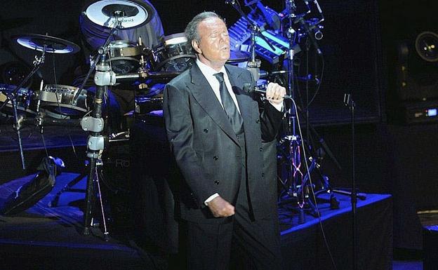 Julio Igelsias, durante un concierto en Marbella. 