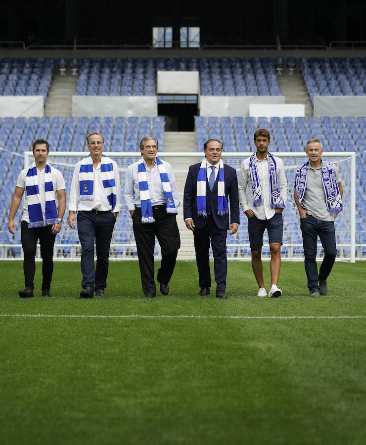 Arconada, Larrañaga, Rekarte, Prieto y Gorriz avalan el nuevo hogar txuri-urdin