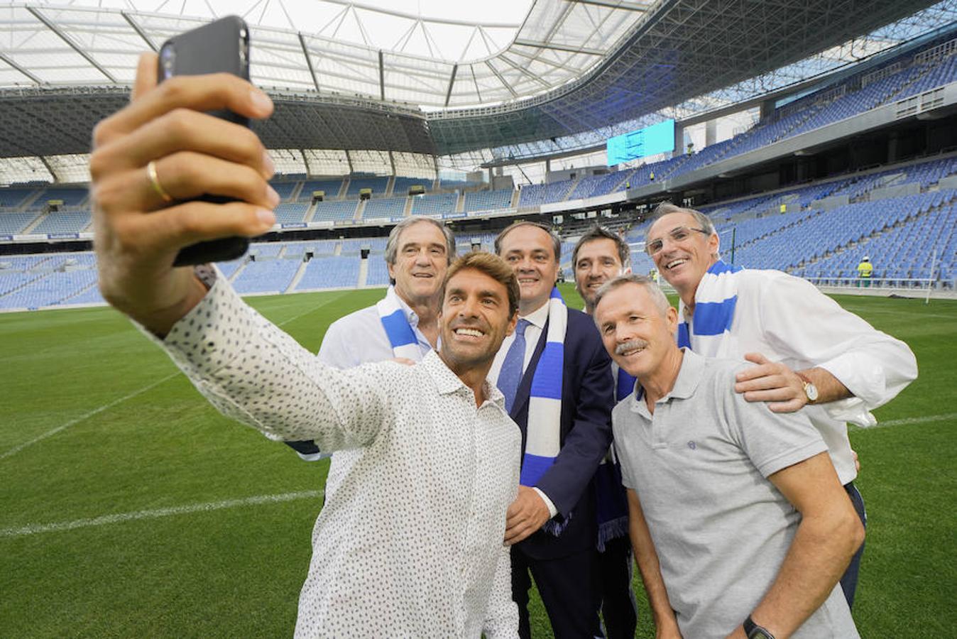 Arconada, Larrañaga, Rekarte, Prieto y Gorriz avalan el nuevo hogar txuri-urdin