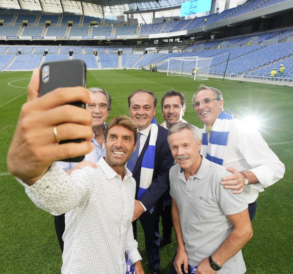 Arconada, Larrañaga, Rekarte, Prieto y Gorriz avalan el nuevo hogar txuri-urdin