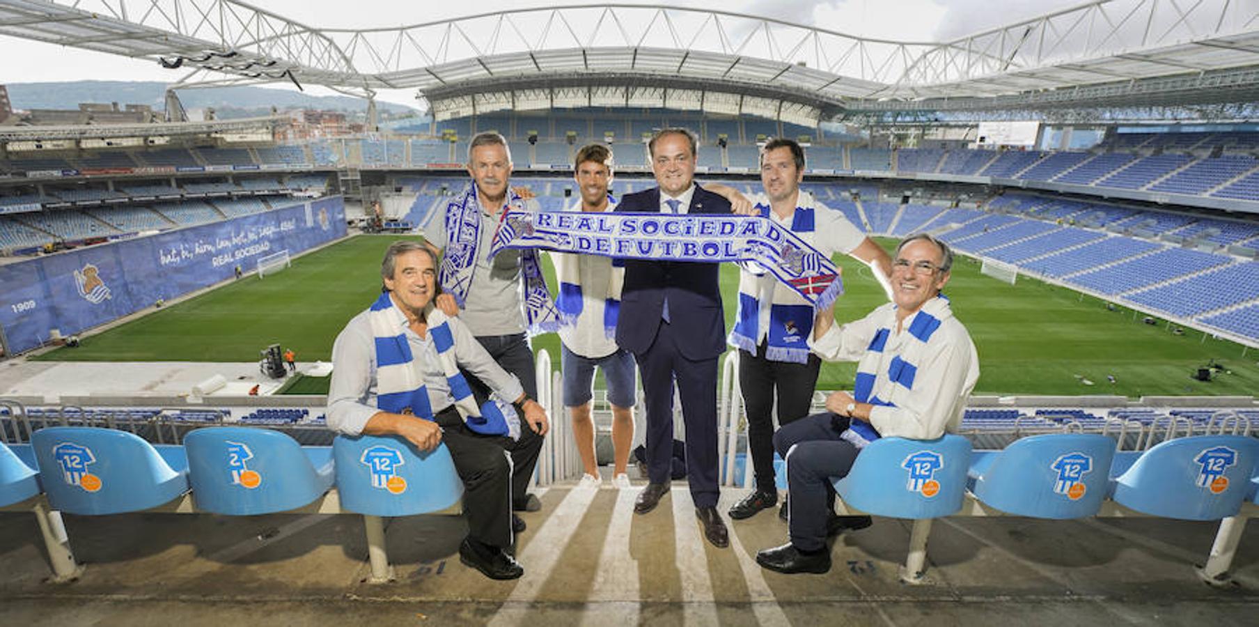 Arconada, Larrañaga, Rekarte, Prieto y Gorriz avalan el nuevo hogar txuri-urdin