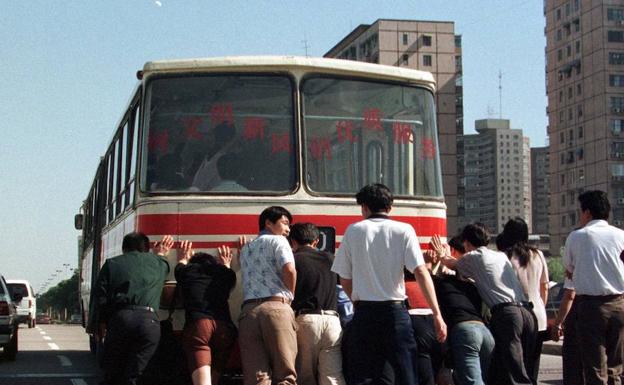 Autobús en China.