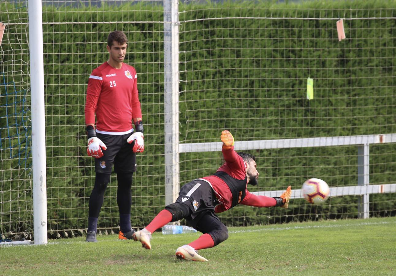 El atacante brasileño ha sido la gran novedad del último entrenamiento de la Real Sociedad.