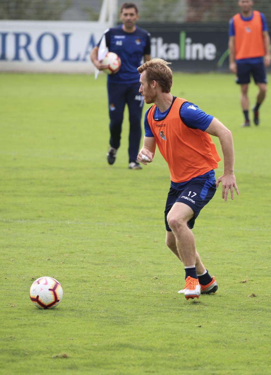 El atacante brasileño ha sido la gran novedad del último entrenamiento de la Real Sociedad.