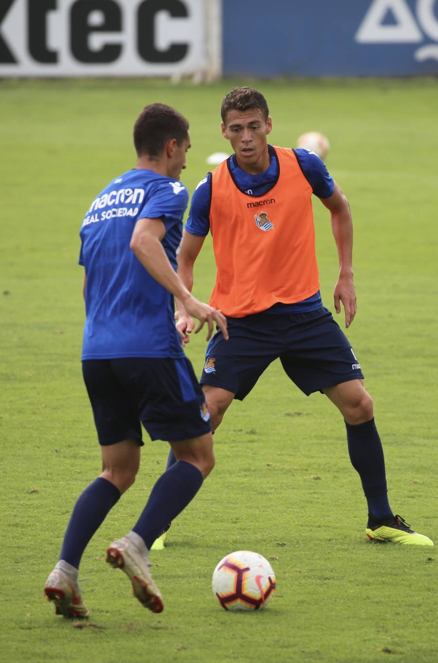 El atacante brasileño ha sido la gran novedad del último entrenamiento de la Real Sociedad.