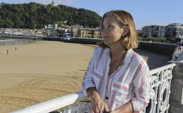 Isabel Orbe en Donostia. 