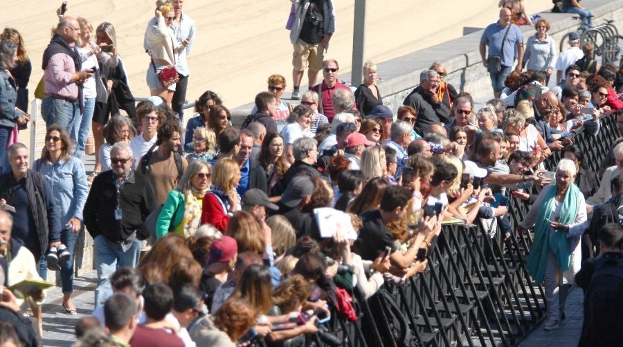 Judi Dench ha llegado este martes a San Sebastián para recibir el último Premio Donostia de esta edición del Zinemaldia. 