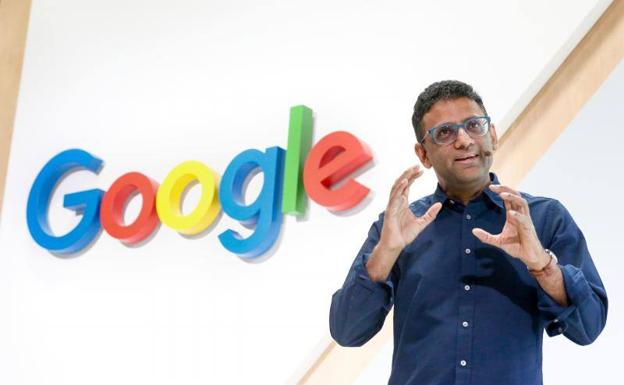 El vicepresidente de Búsquedas de Google, Ben Gomes, durante el acto del 20 aniversario de la empresa.
