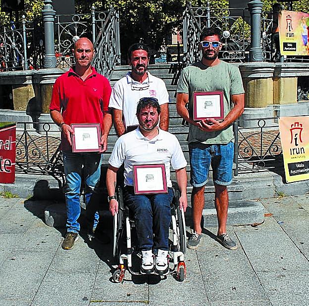 Antxon Arellano, Juanjo Olazabal, Borja Estonba y Oscar Sánchez.
