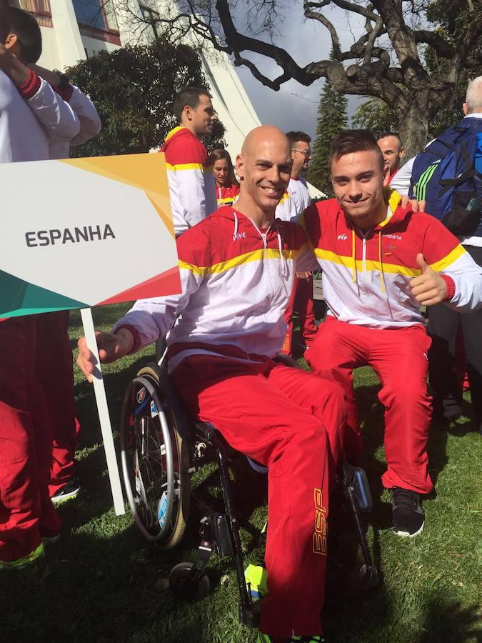 Iñigo Llopis (d) junto a Richard Oribe en los Juegos de Río. 