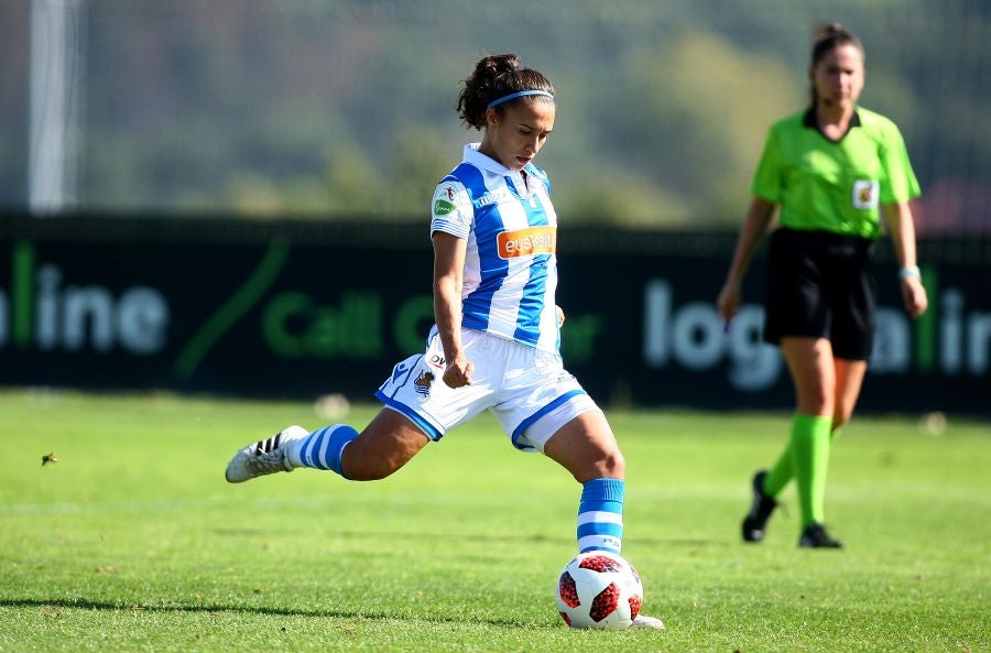 La Real ha vencido al Sevilla 2-0 este mediodía en Zubieta y es segunda en la clasificación con tres triunfos, un empate y cero derrotas.