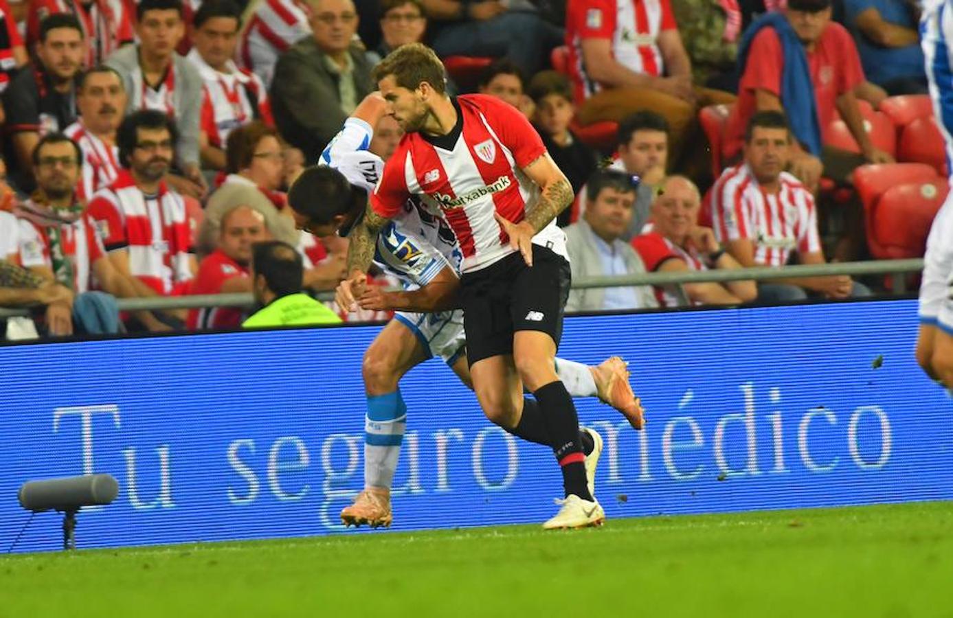 Derbi vasco disputado este viernes en San Mamés, correspondiente a la octava jornada de Liga