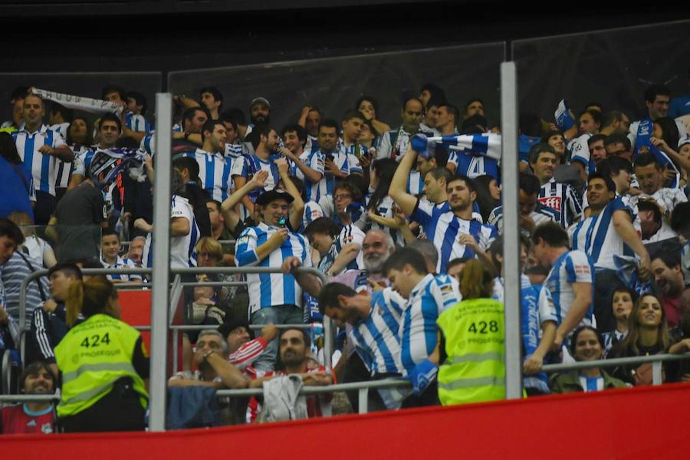 Derbi vasco disputado este viernes en San Mamés, que la Real se llevó con goles de Oyarzabal (2) y Sangalli