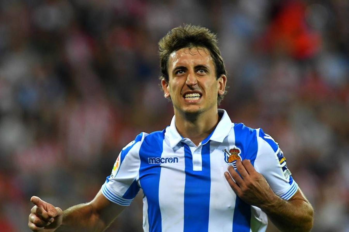 Derbi vasco disputado este viernes en San Mamés, que la Real se llevó con goles de Oyarzabal (2) y Sangalli