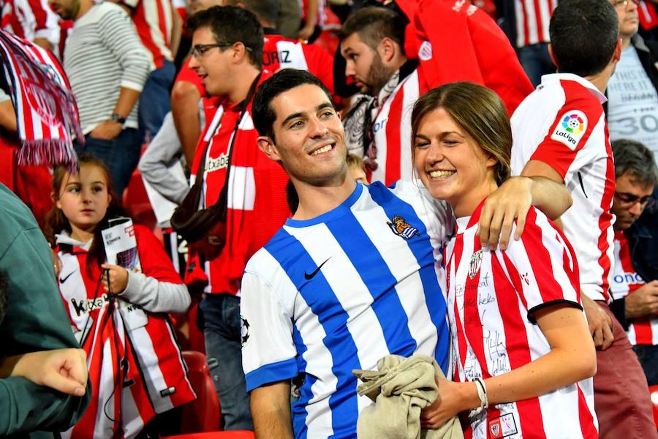 Derbi vasco disputado este viernes en San Mamés, que la Real se llevó con goles de Oyarzabal (2) y Sangalli