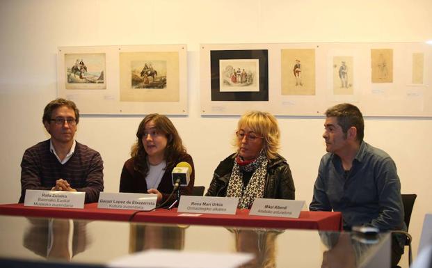 Inauguración de la Exposición 'Helene y Blanche Feillet', pioneras de la pintura en siglo XIX, en Euskal Herria. 
