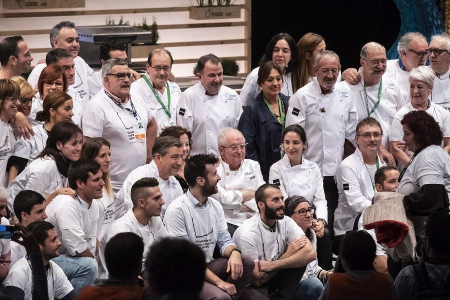 El chef Juan Mari Arzak ha recibido el Premio Homenaje en la jornada inaugural de San Sebastian Gastronomika