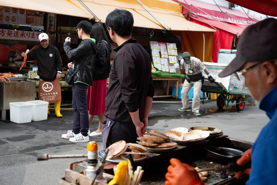 El Hakodate Asaichi o Morning Market de Hakodate. 