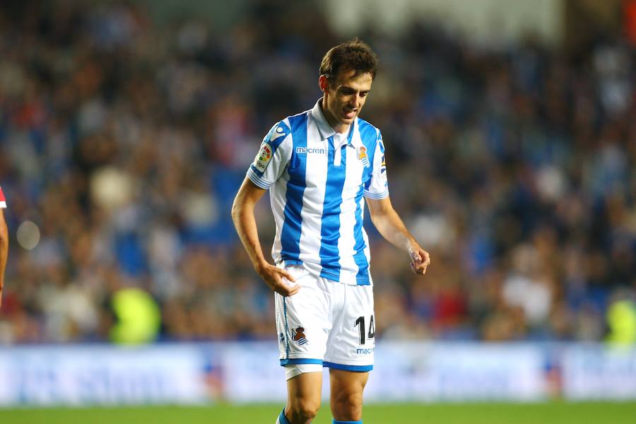 La Real Sociedad y el Girona han empatado (0-0) en el partido disputado el lunes por la noche en el estadio de Anoeta.. 