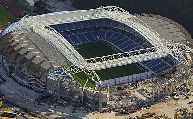 Imagen aérea tomada desde una de las avionetas de Fly Donosti ayer. 