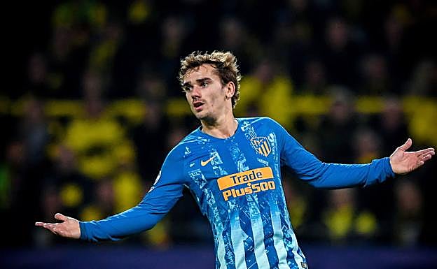 Antoine Griezmann durante el partido que enfrentó esta semana al Atlético de Madrid con el Borussia Dortmund 