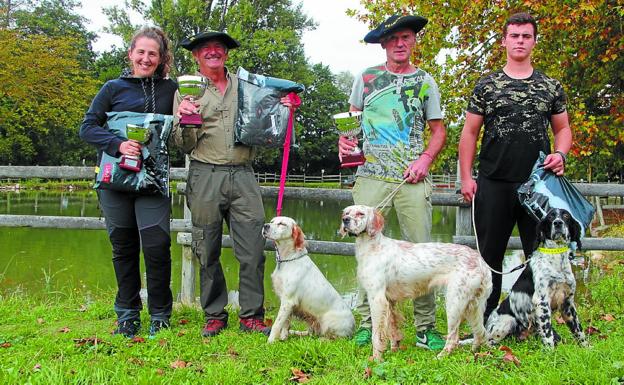 Los ganadores del Campeonato de Euskadi de Caza Menor. 