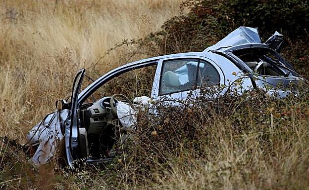 Imagen del estado en el que ha quedado el vehículo. 