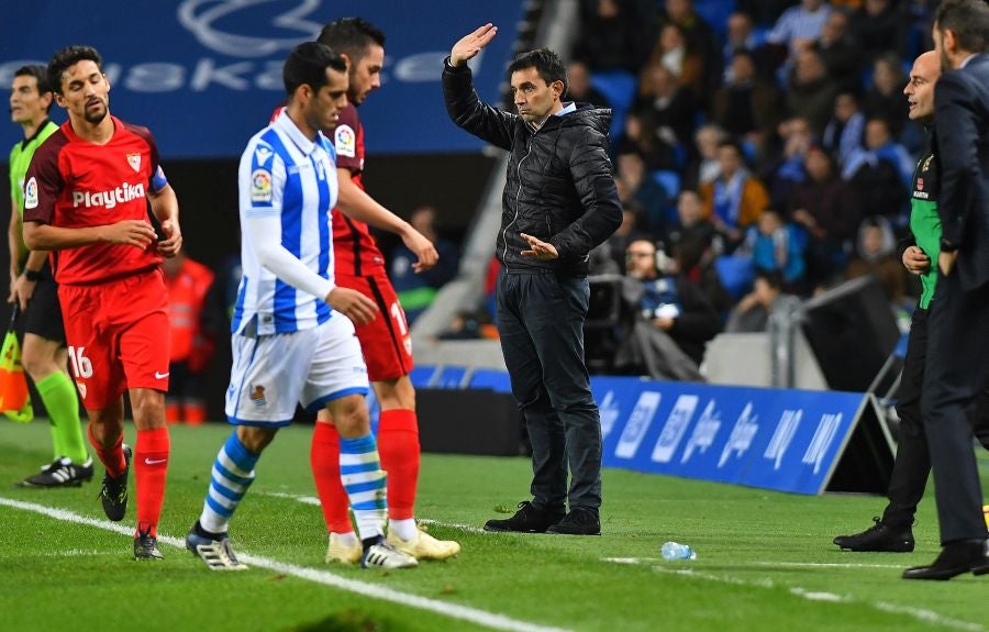 La Real Sociedad recibe al Sevilla con la imperiosa necesidad de lograr su primer triunfo en Anoeta.