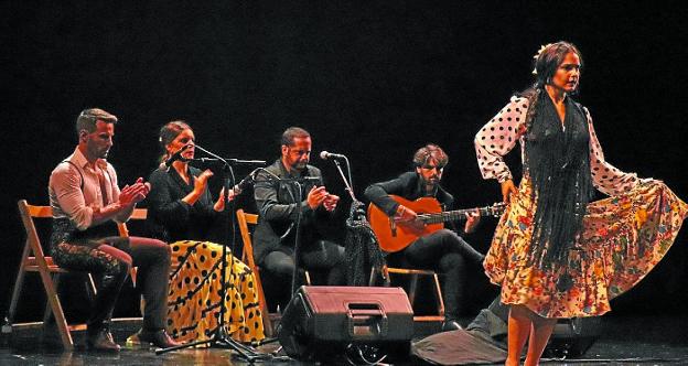 El quinteto de artistas malagueños dejó patente sobre el escenario su gran calidad. 