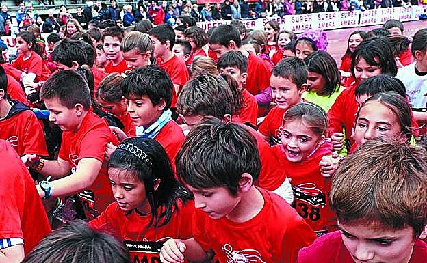 Miles de txikis se darán cita esta tarde en el Miniestadio de Anoeta. 