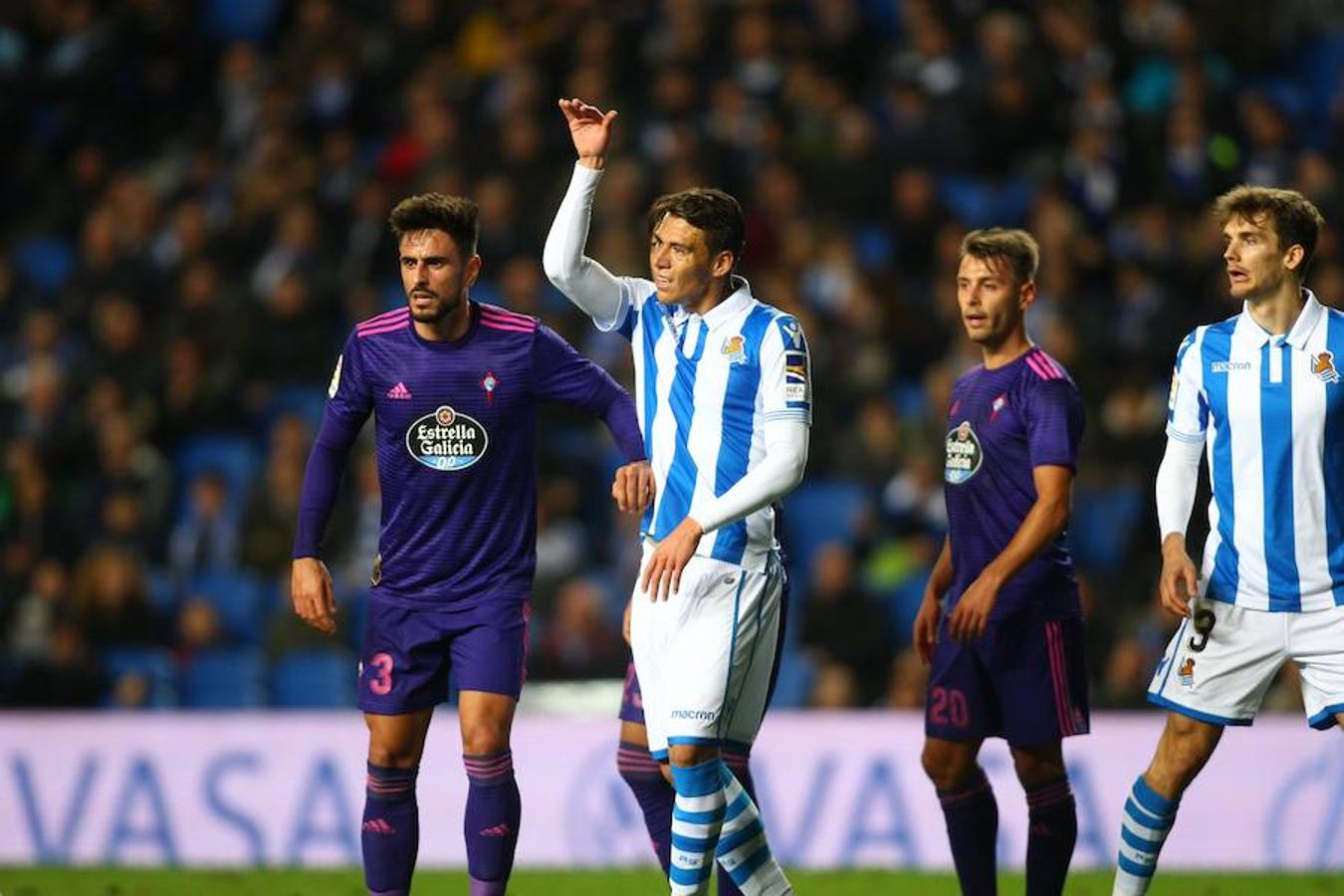 Anoeta ha sido el escenario donde se han enfrentado el conjunto txuri-urdin y el gallego