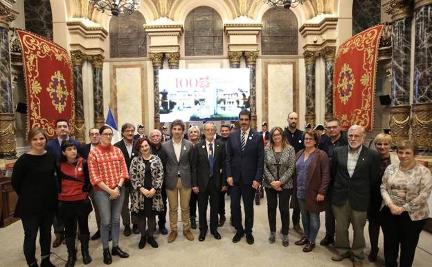 El acto, en el Ayuntamiento de San Sebastián.