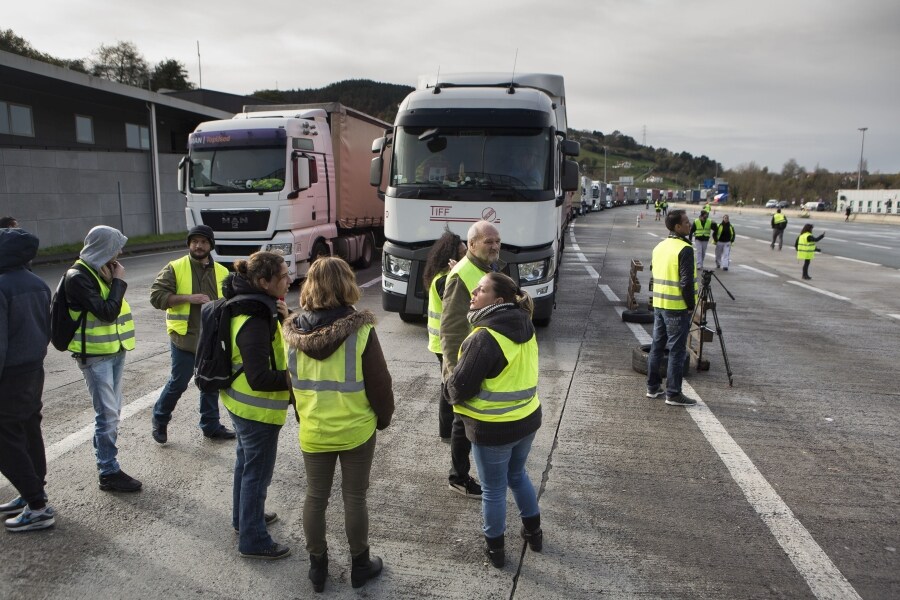 Los manifestantes advierten de que su objetivo es internacionalizar sus reivindicaciones, por lo que no descartan ejercer más presión sobre Biriatou