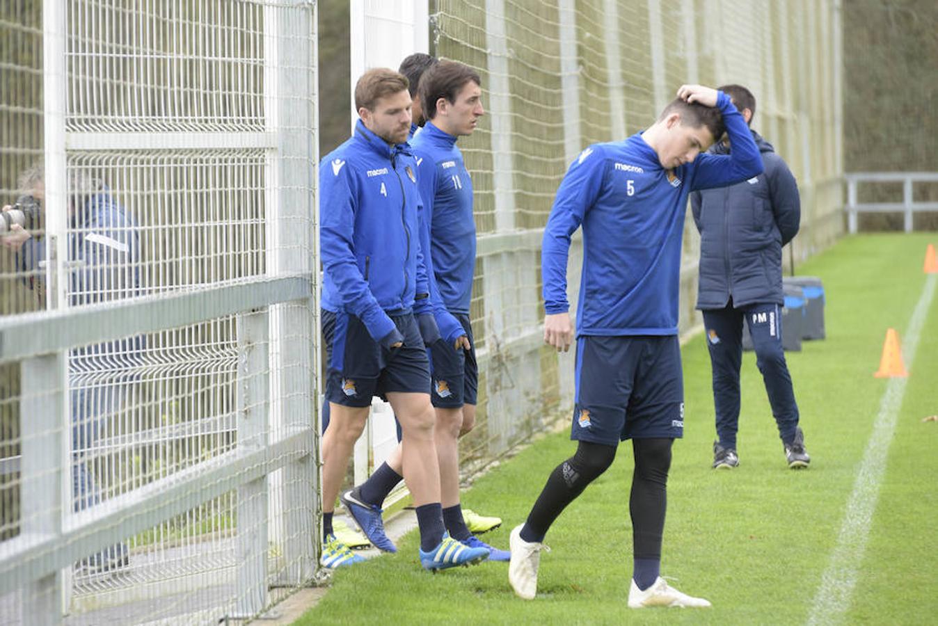 Los de Asier Garitano han efectuado el último entrenamiento de la semana antes de medirse este domingo al Betis en Sevilla