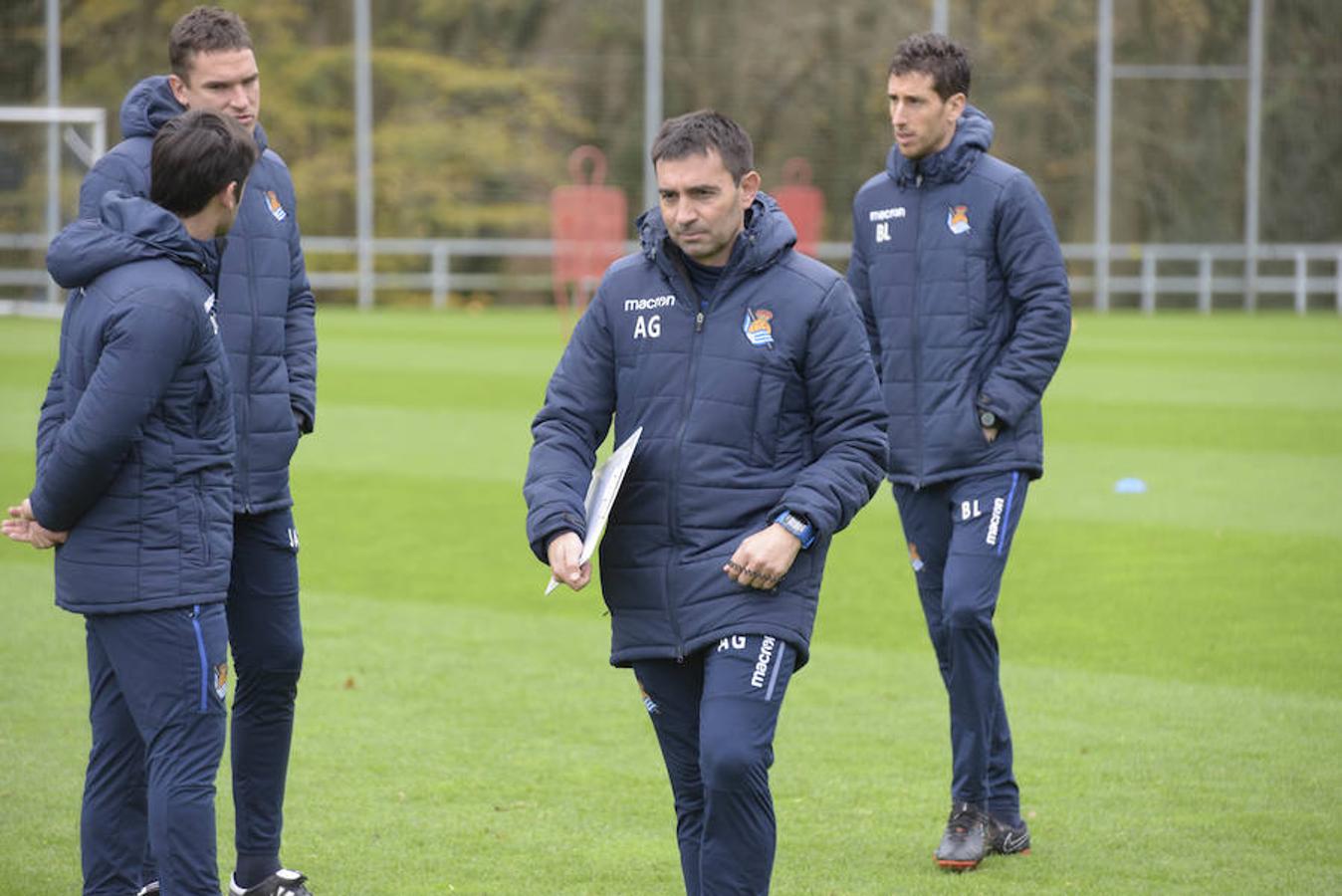 Los de Asier Garitano han efectuado el último entrenamiento de la semana antes de medirse este domingo al Betis en Sevilla